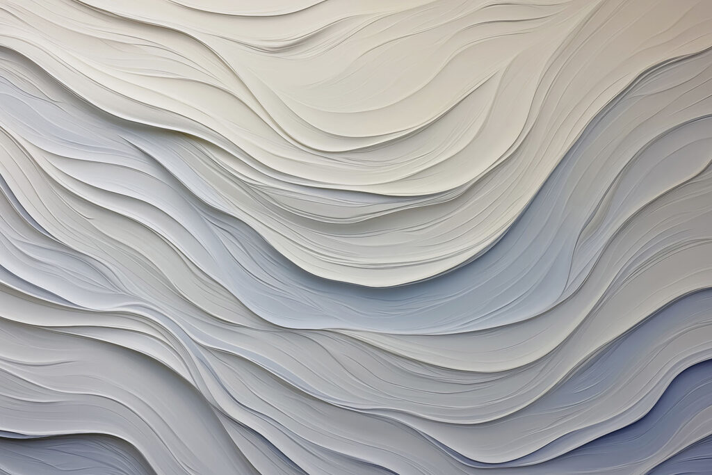 Golven van witte laagjes — volledig ontwerp