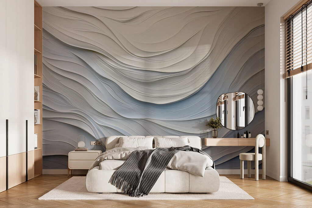 Golven van witte laagjes — interieur 1