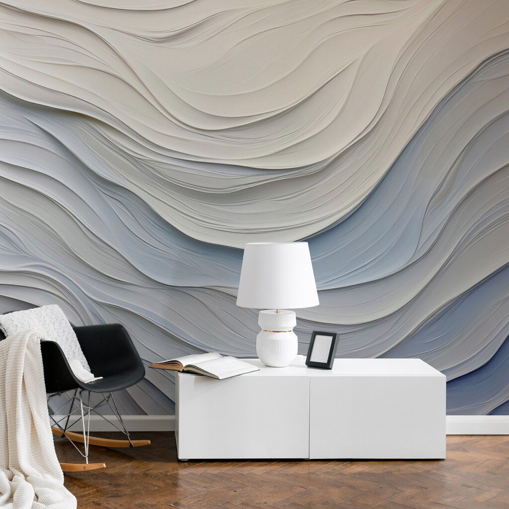 Golven van witte laagjes — interieur 2