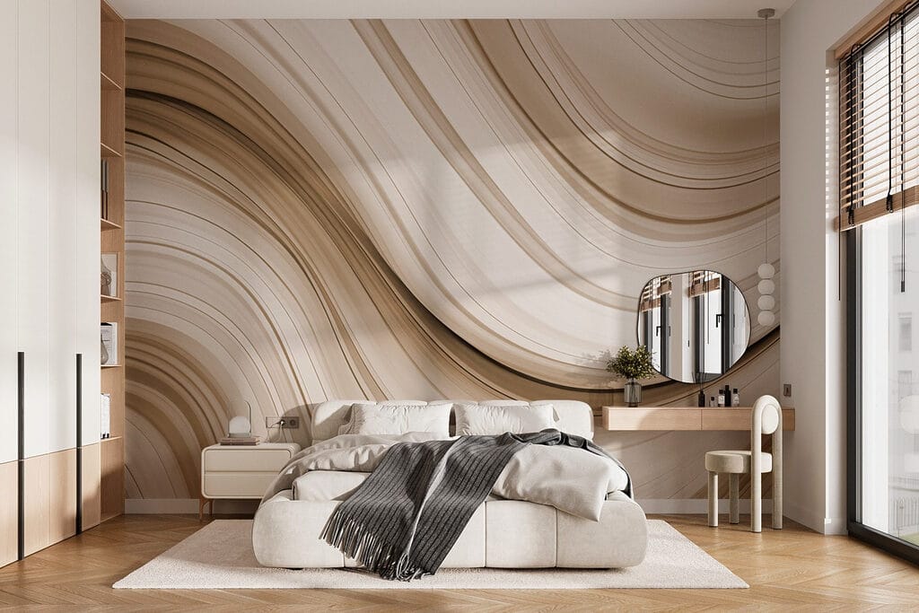 Brede golven in crèmetinten — interieur 1