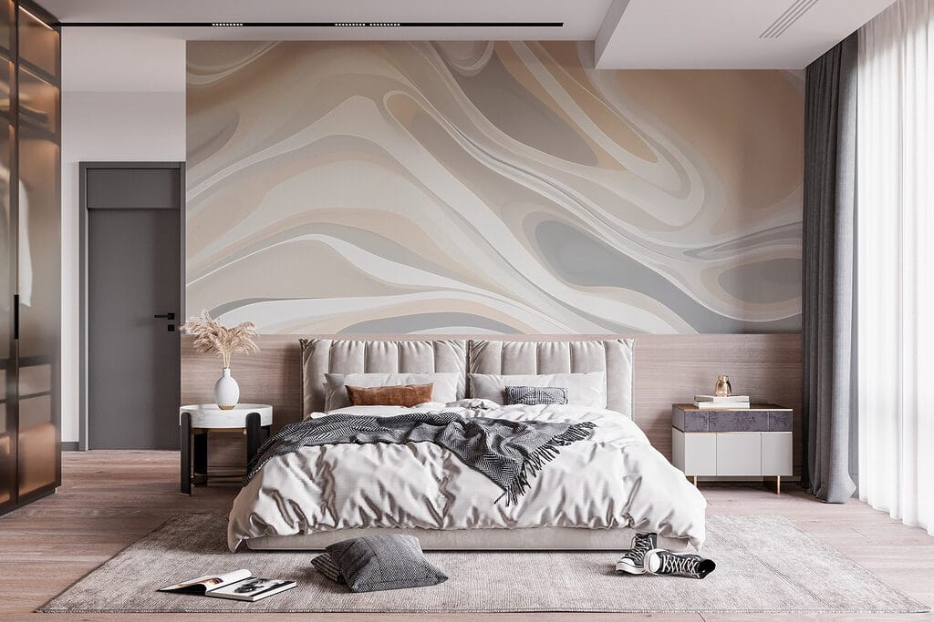 Zachte bogen in beigegrijs — interieur 1