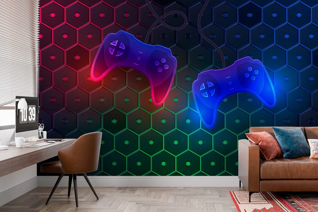 Controllers voor gekleurde zeshoeken — interieur 2