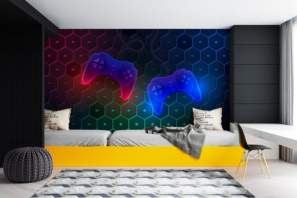 Controllers voor gekleurde zeshoeken — interieur 3