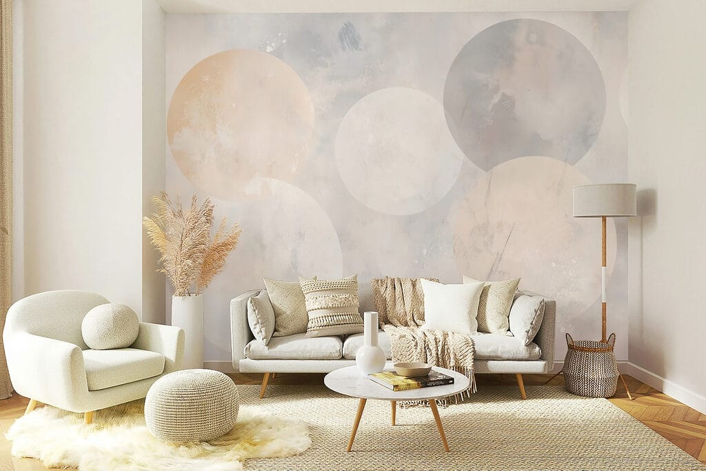 Zachte cirkels op grijs — interieur 4