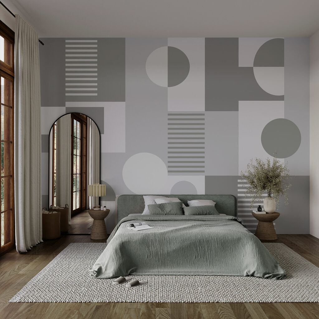 Ronde vormen tussen grijstinten — interieur 1