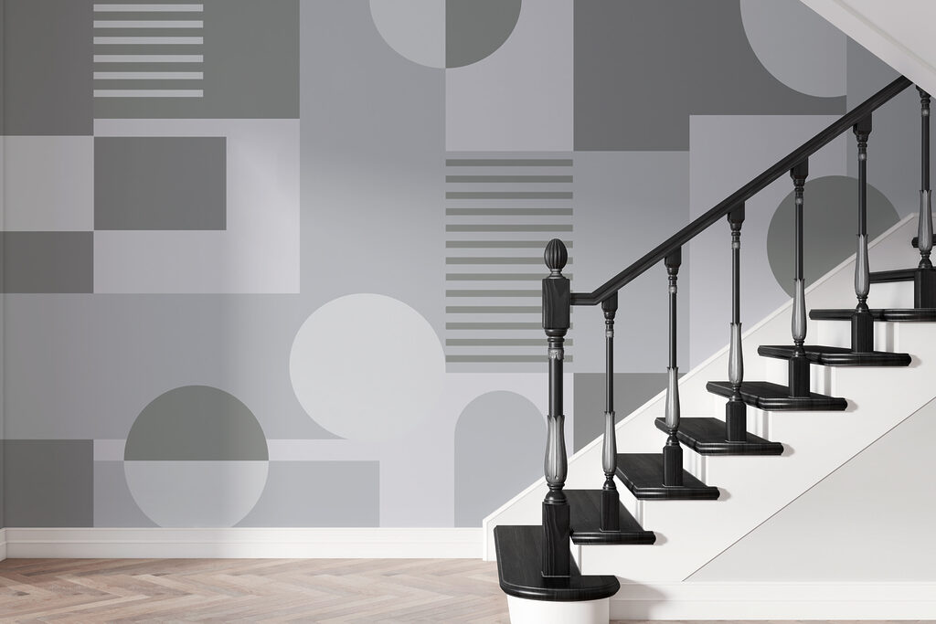 Ronde vormen tussen grijstinten — interieur 2