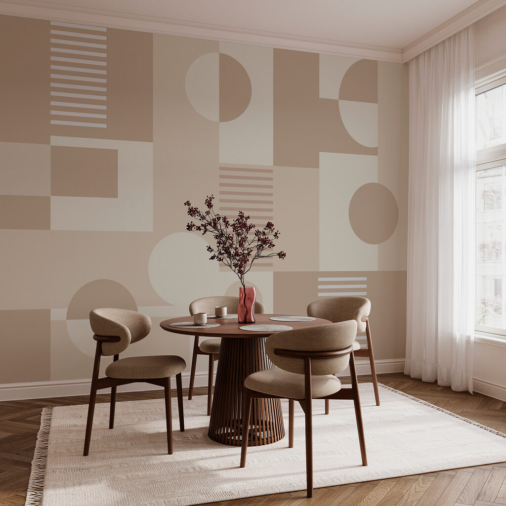 Kleurblokken met kleine cirkels — interieur 3