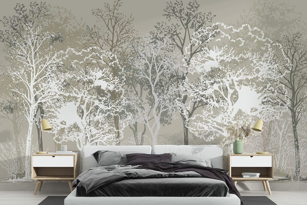Bomen in contrasterende lijnen — interieur 2