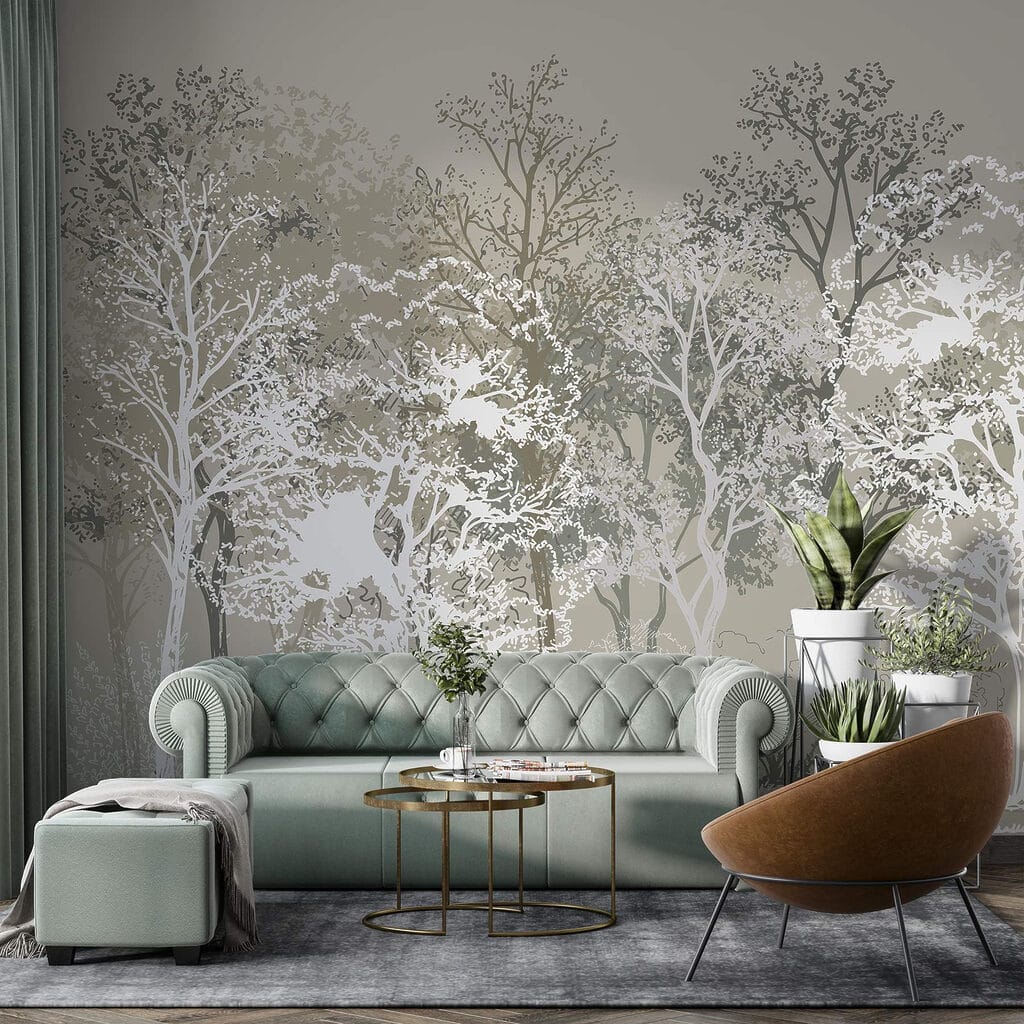 Bomen in contrasterende lijnen — interieur 3
