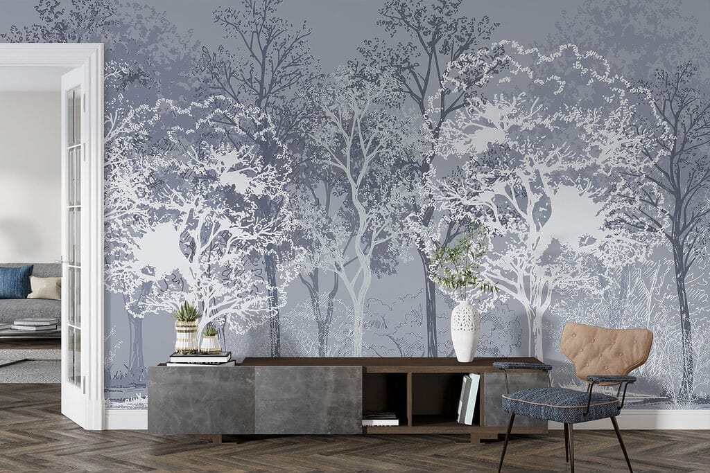 Bomen in contrasterende lijnen — interieur 2