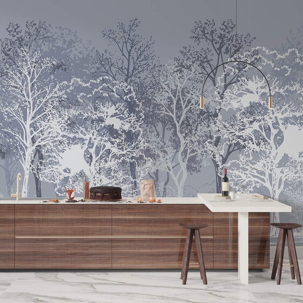 Bomen in contrasterende lijnen — interieur 3