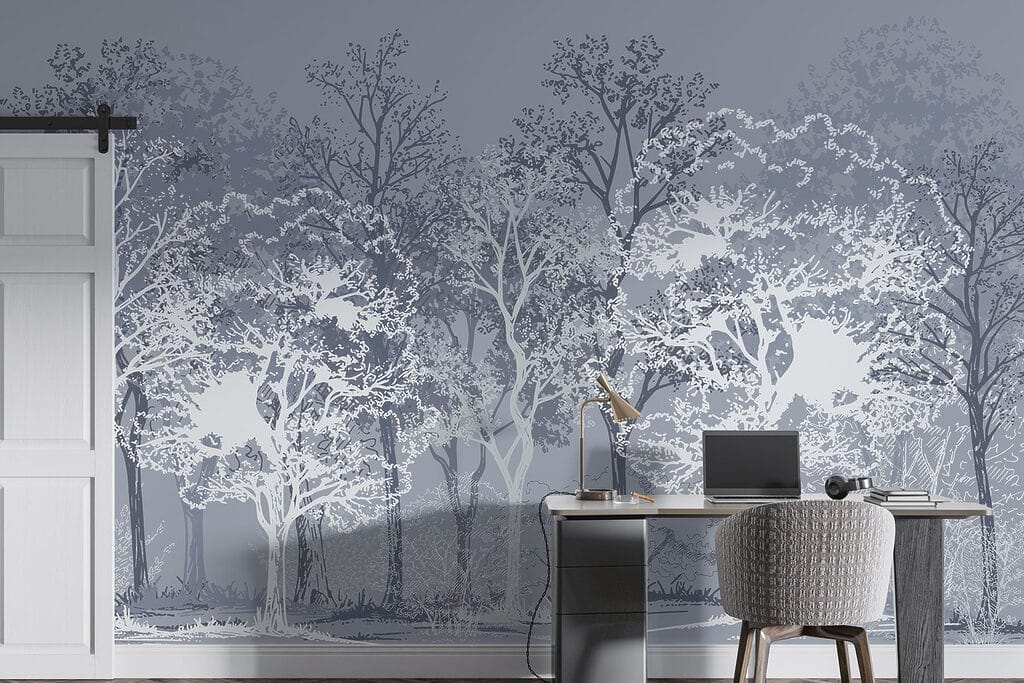 Bomen in contrasterende lijnen — interieur 5