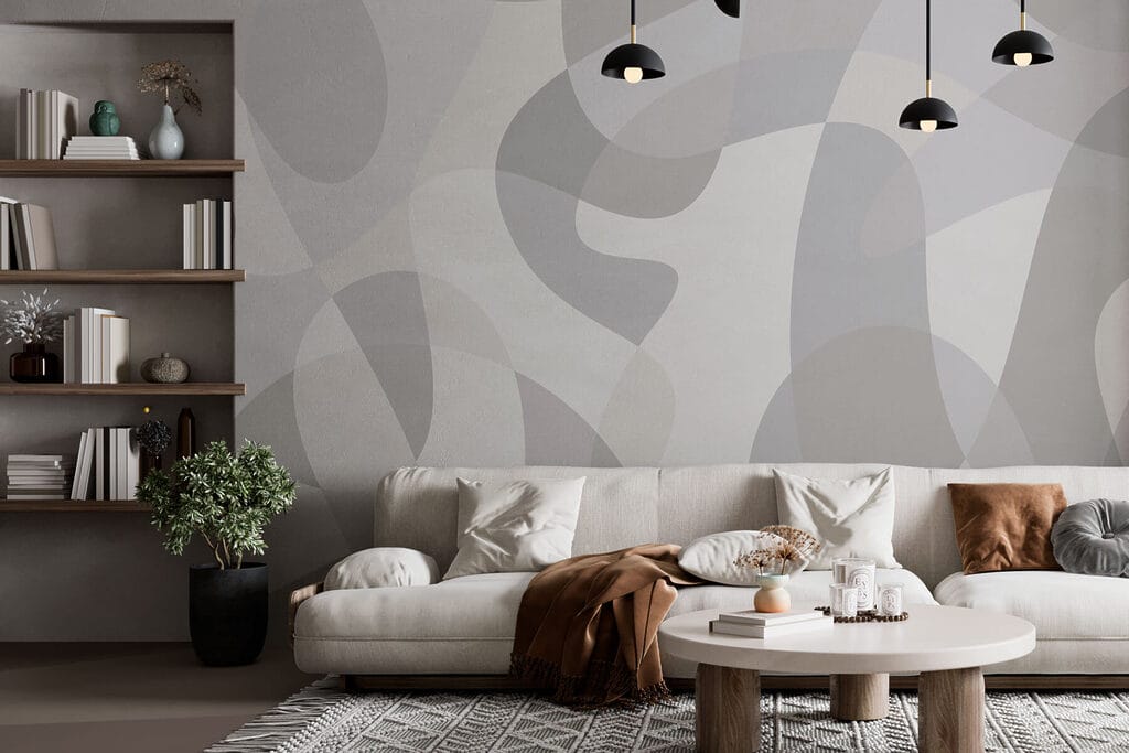 Grijze vormen over elkaar — interieur 2