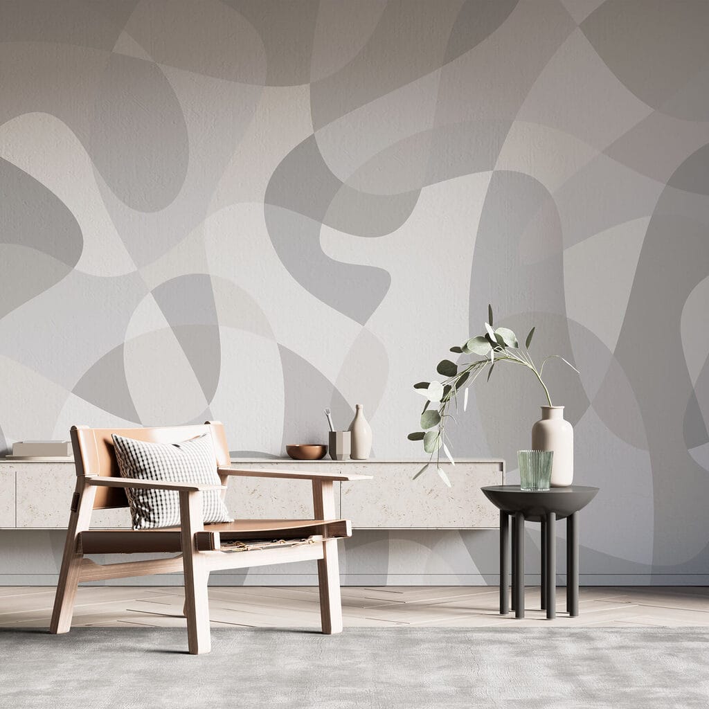 Grijze vormen over elkaar — interieur 3