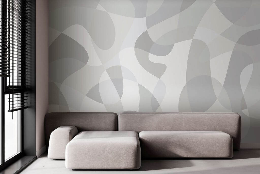 Doorschijnende vormen vloeien samen — interieur 3