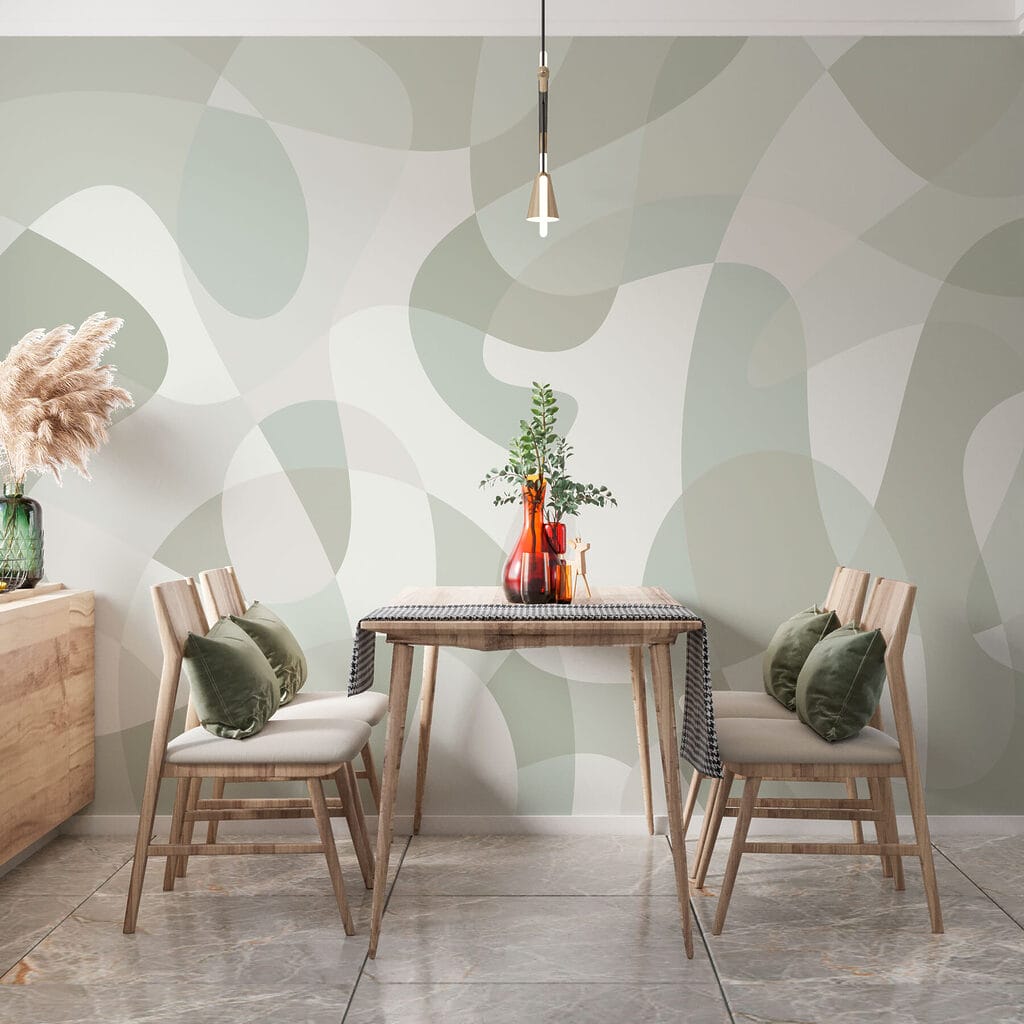 Doorschijnende vormen vloeien samen — interieur 2