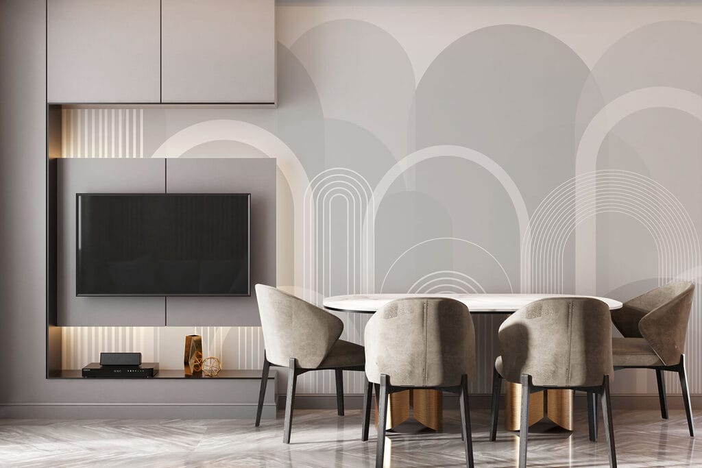 Witte bogen voor rondingen — interieur 3