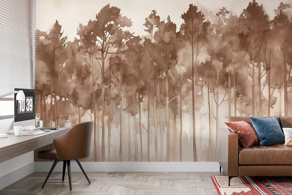 Stammen in losse verfwolken — interieur 5