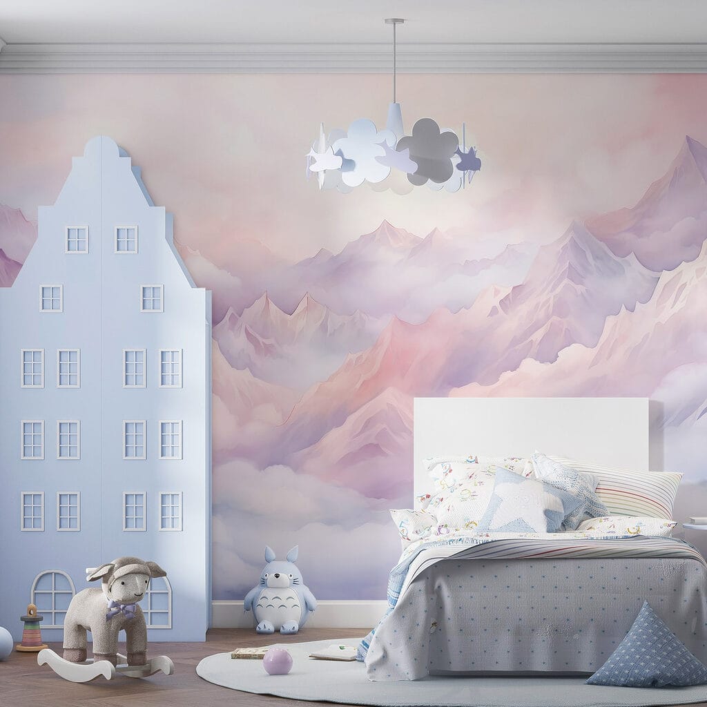 Bergen boven roze wolken — interieur 6