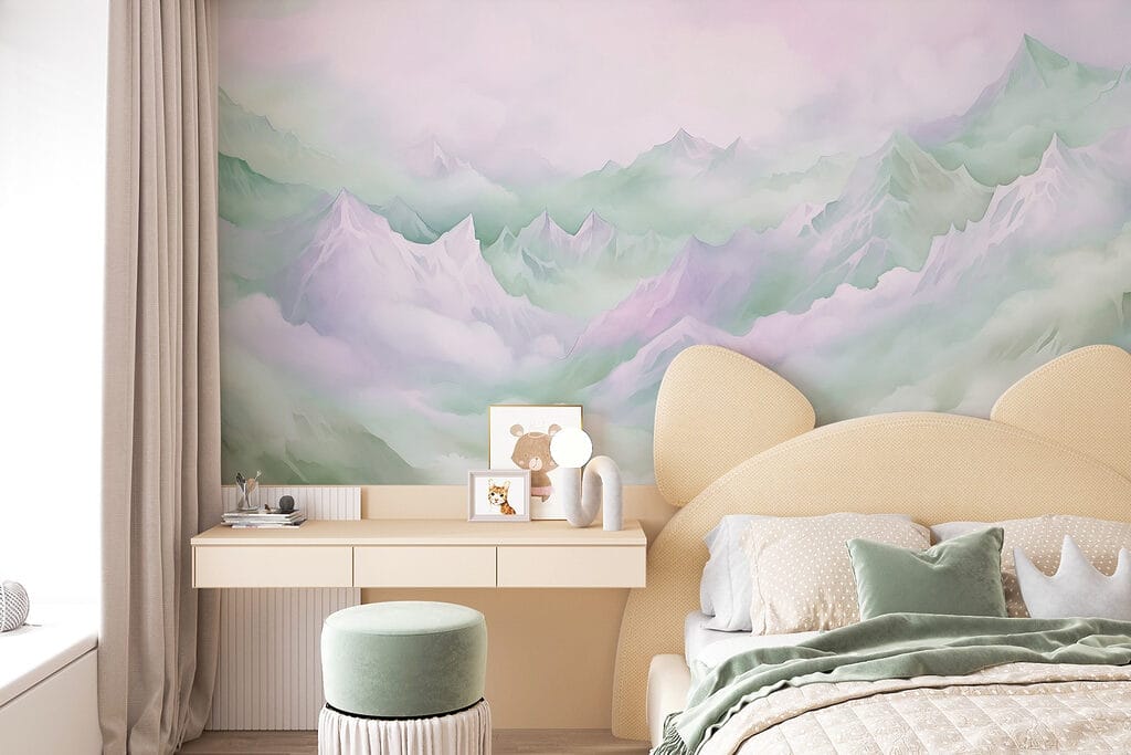 Groene en lila bergwolken — interieur 3