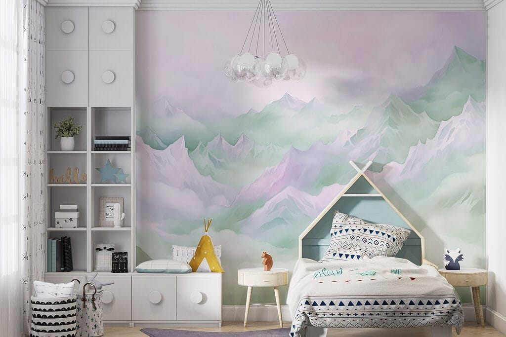 Groene en lila bergwolken — interieur 5