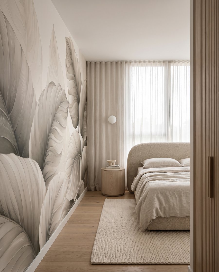 Lichte bladeren met nerven — interieur 2