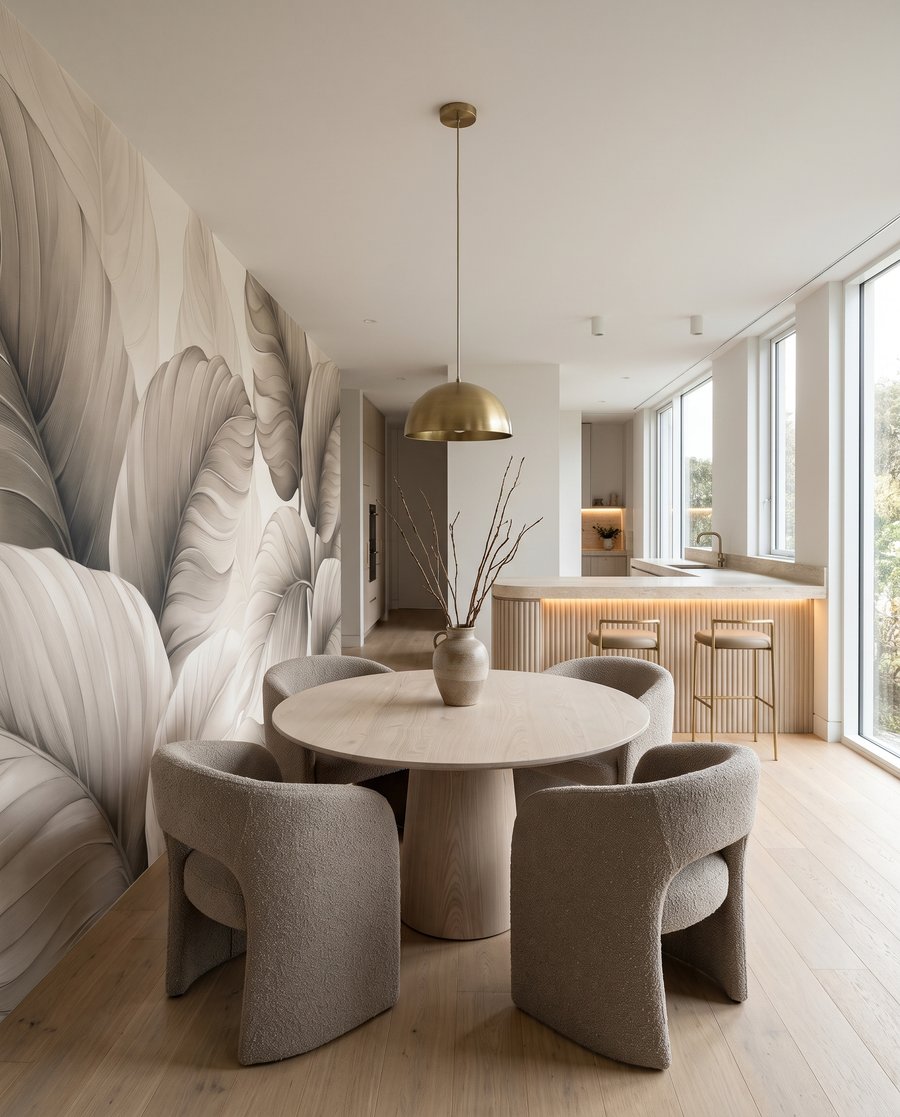 Lichte bladeren met nerven — interieur 6