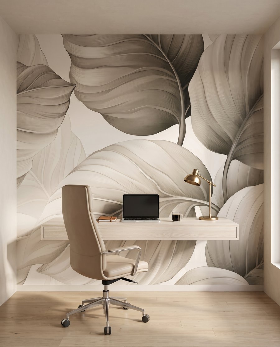 Lichte bladeren met nerven — interieur 8