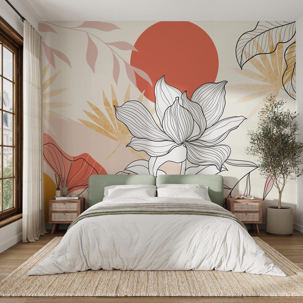 Bloemlijnen voor terracottacirkels — interieur 2