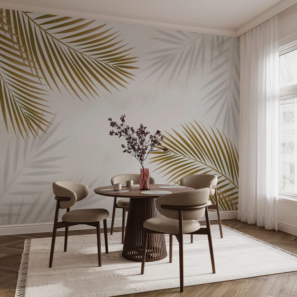 Gouden palmen met schaduwen — interieur 2