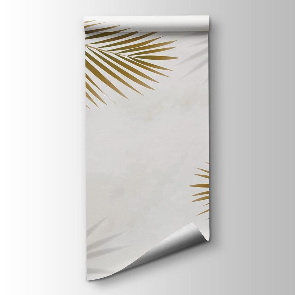 Gouden palmen met schaduwen — productweergave