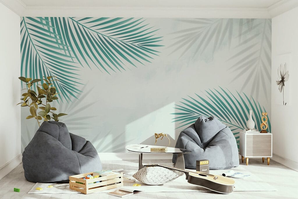 Palmveren met zachte schaduwen — interieur 1