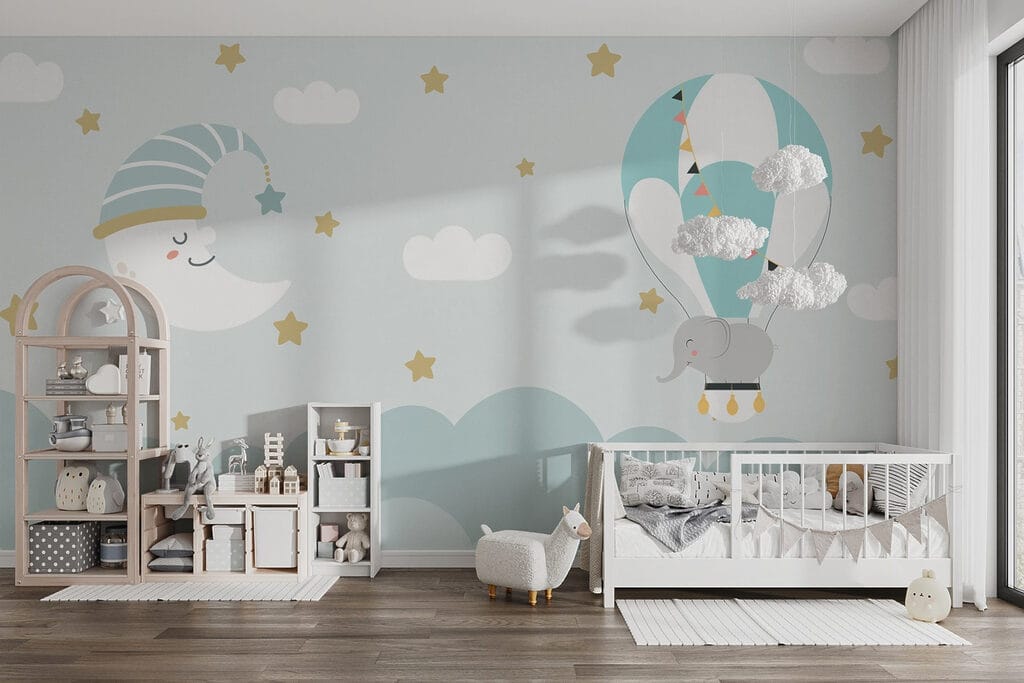 Olifantje tussen maanwolken — interieur 1