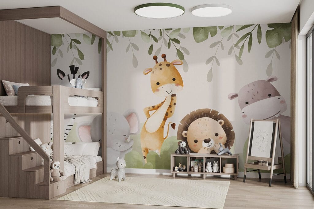 Safarivriendjes onder een bladerdak — interieur 1