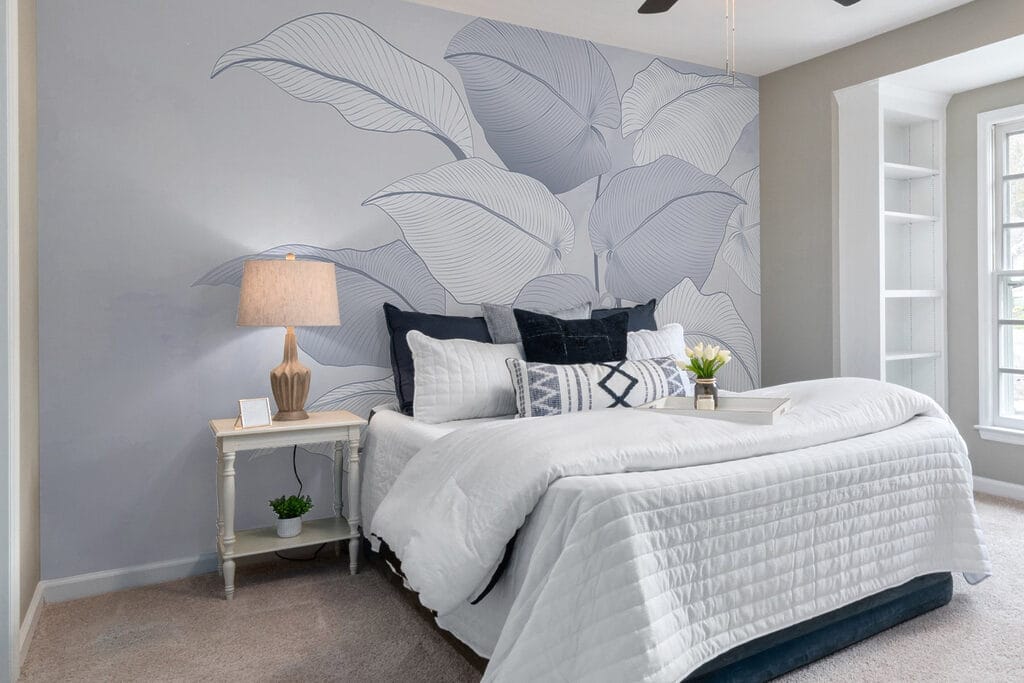 Bladnerven in witte draadjes — interieur 1