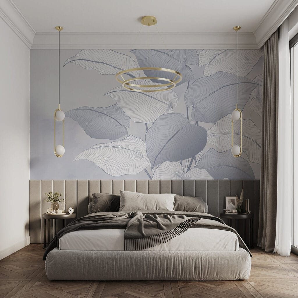 Bladnerven in witte draadjes — interieur 2