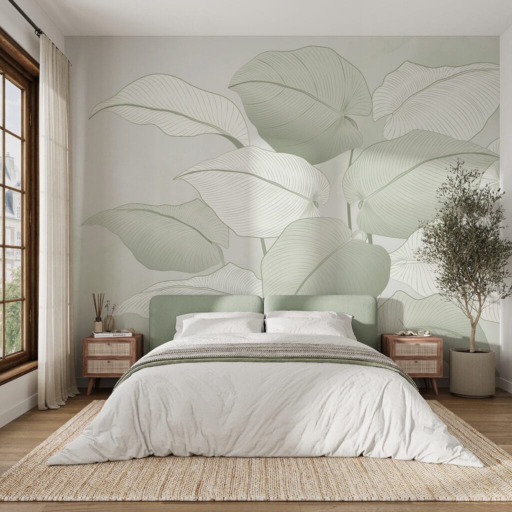 Bladnerven in witte draadjes — interieur 2