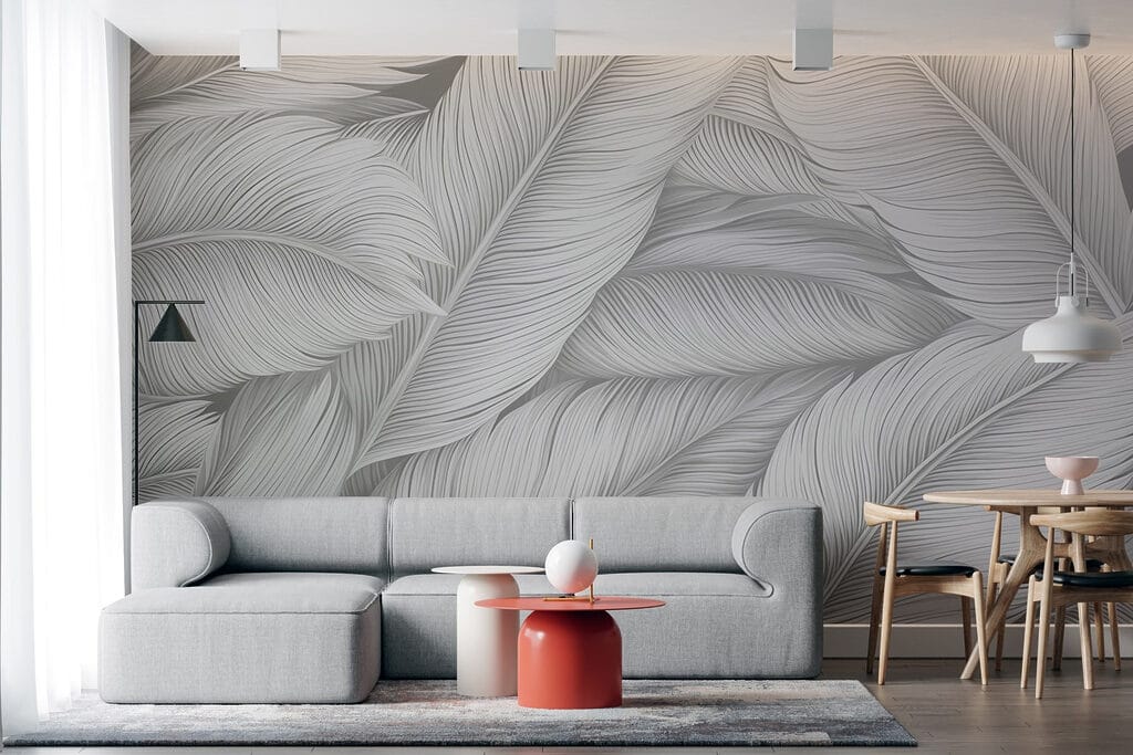 Zilverwitte bladeren dicht opeen — interieur 2