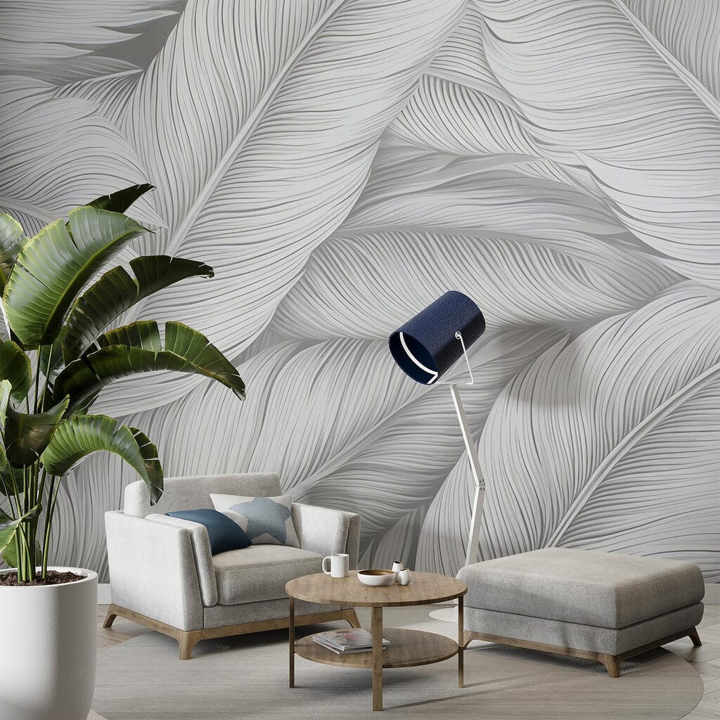 Zilverwitte bladeren dicht opeen — interieur 3