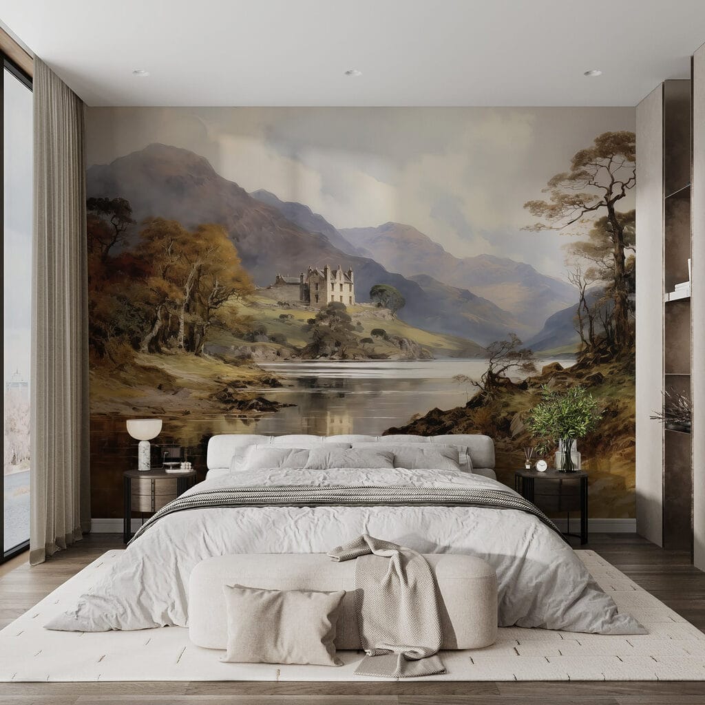 Huis aan een bergmeer — interieur 1