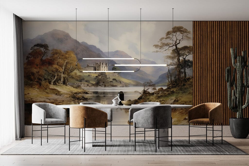 Huis aan een bergmeer — interieur 3