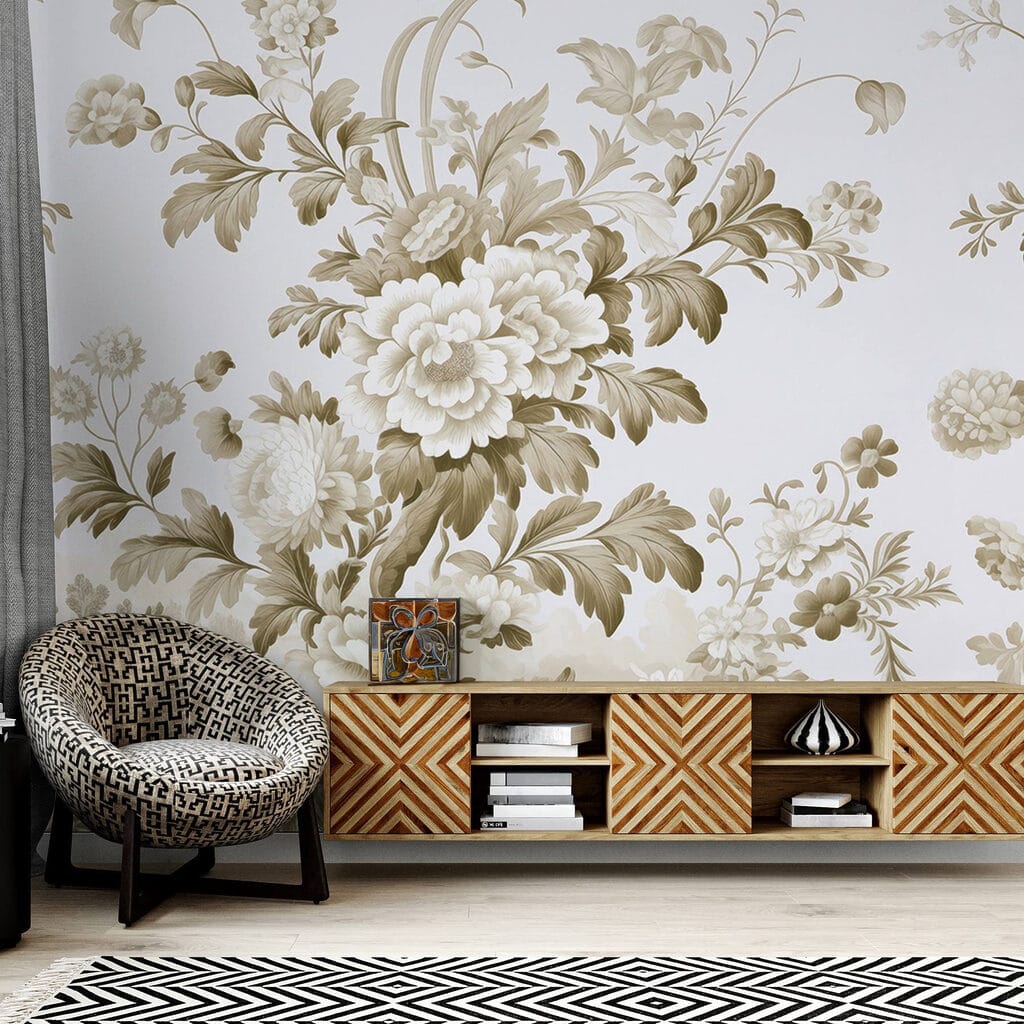 Vogel tussen oude bloementakken — interieur 2