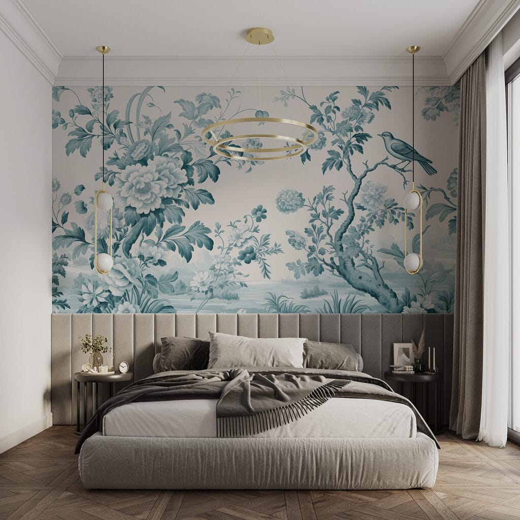 Vogel tussen oude bloementakken — interieur 2