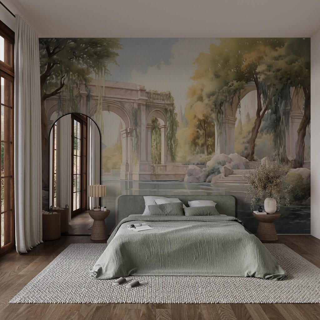 Water met bomen en bogen — interieur 1