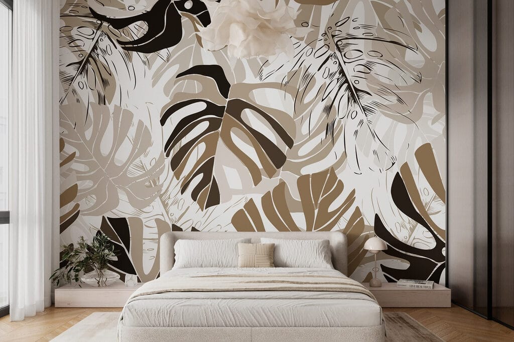 Bladeren in bruine contouren — interieur 2