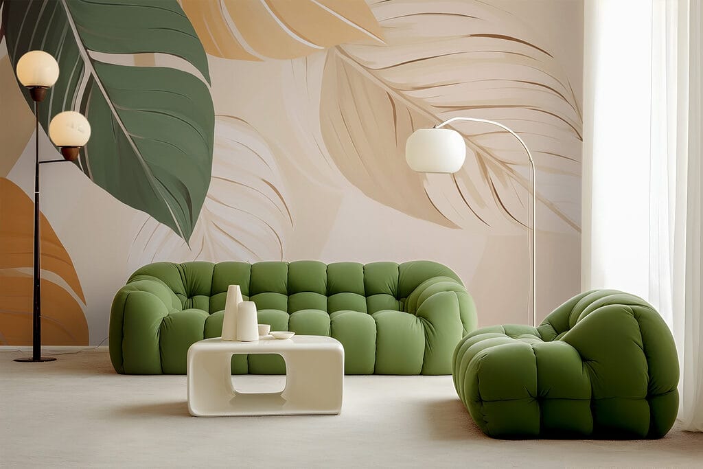 Prachtige bladeren in zachte kleuren — interieur 2