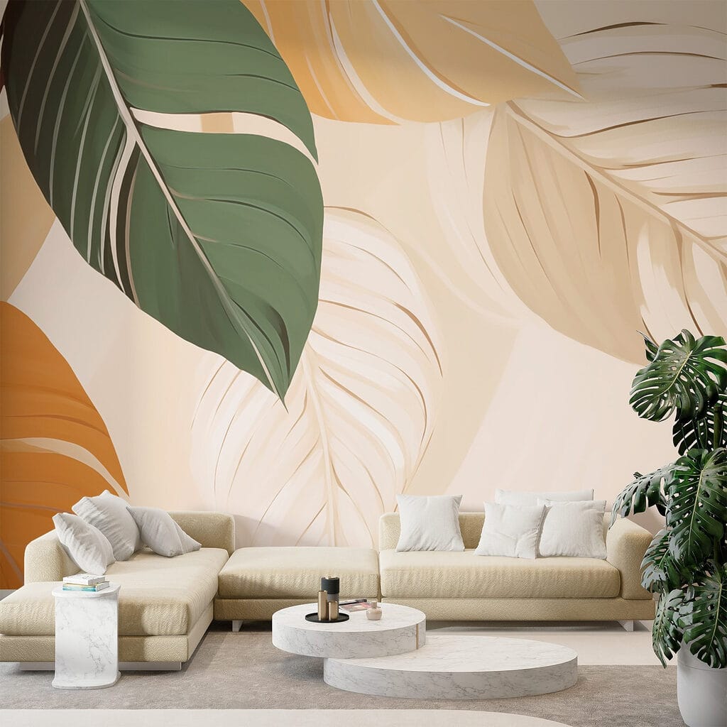 Prachtige bladeren in zachte kleuren — interieur 3