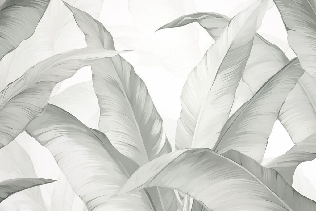 Een veld witte bladeren — volledig ontwerp