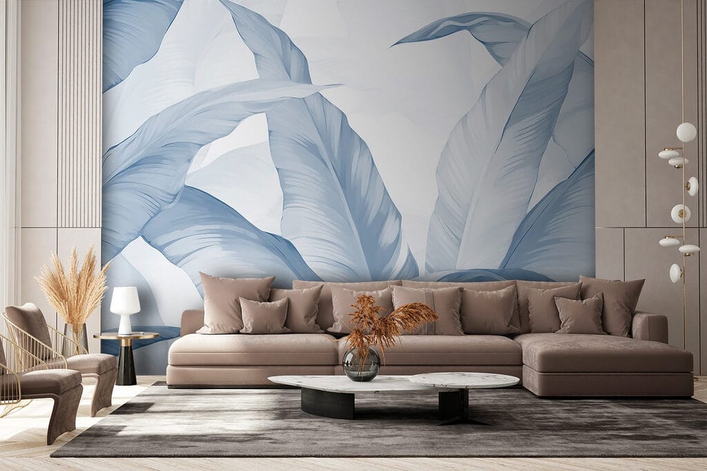 Bladeren in bleke penseelstreken — interieur 2