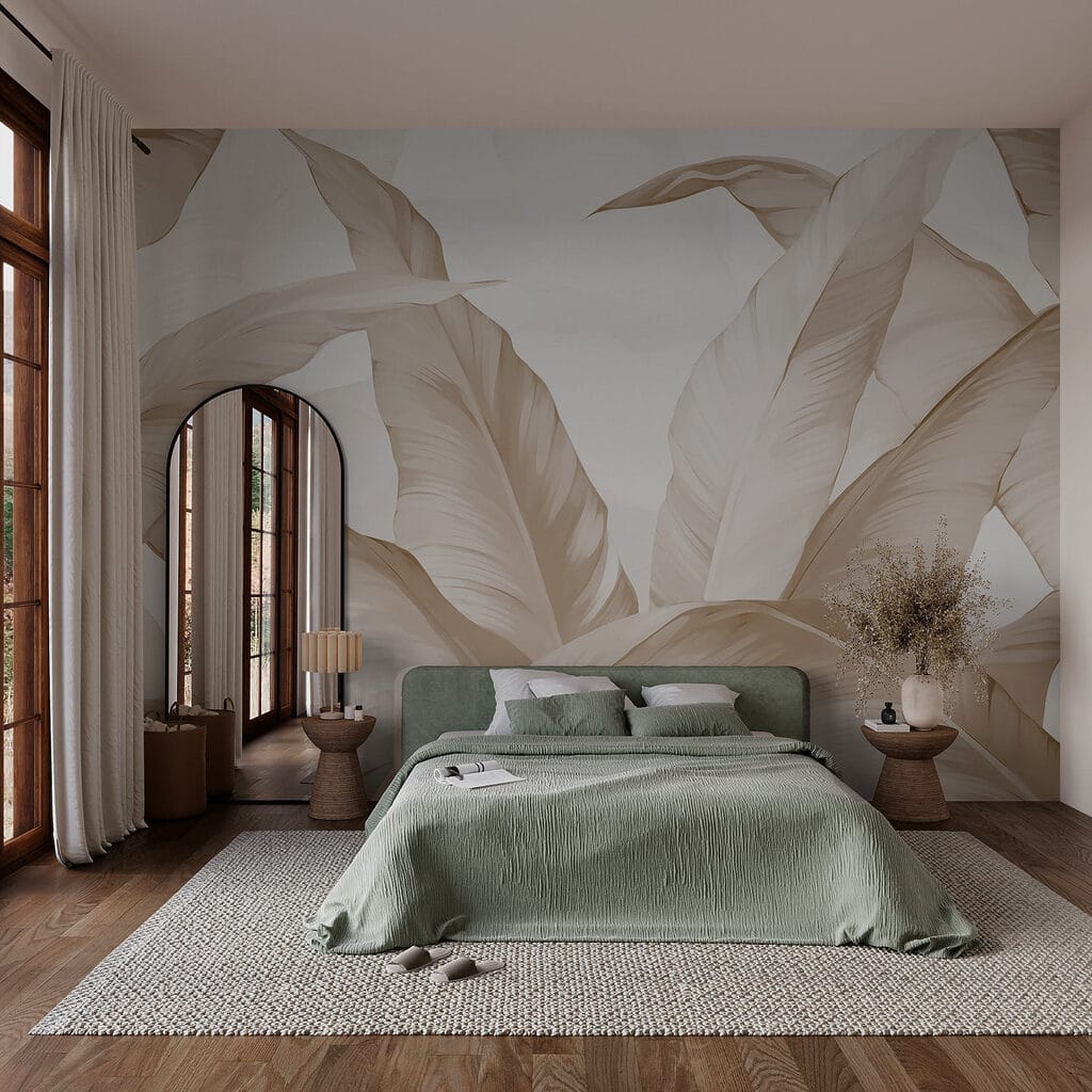 Bladeren in bleke penseelstreken — interieur 2